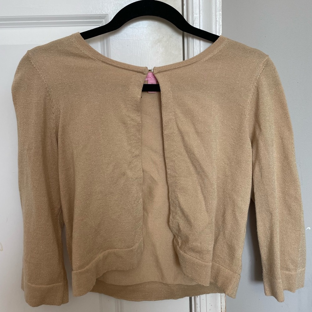Lilly Pulitzer gold sweater